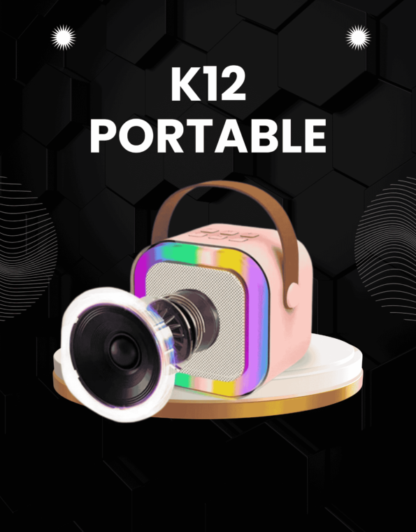 K12 Portable Karaoke Bluetooth Speaker With Microphone