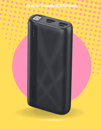 Oraimo Traveler 20000mAh 22.5W Black Power Bank # OPB-7204Q